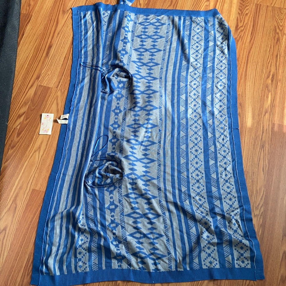 NWT Red Camel Blue and Gray Sweater Cardigan - Picture 9 of 9